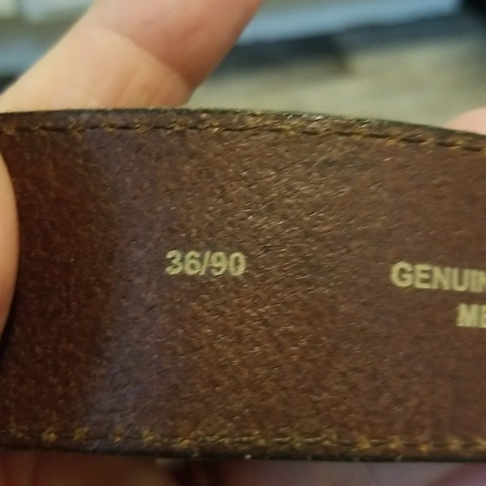 Brown Leather belt size 40 unisex
